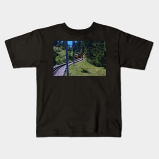 Switzerland - Mountains with train Kids T-Shirt